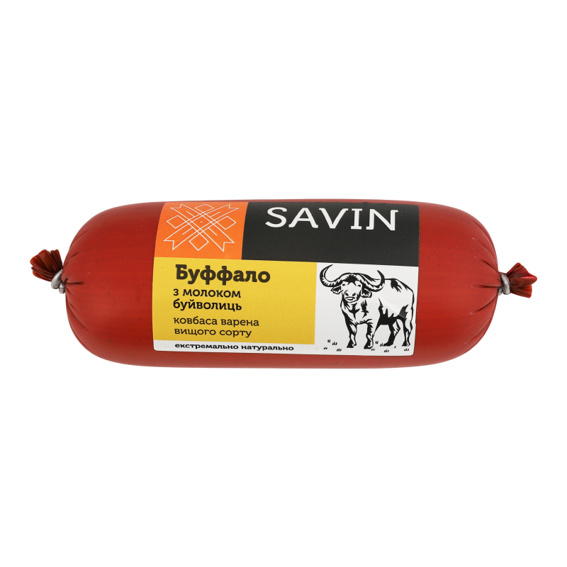 Ковбаса варена з молоком буйволиць Буффало Savin Product в/с кг