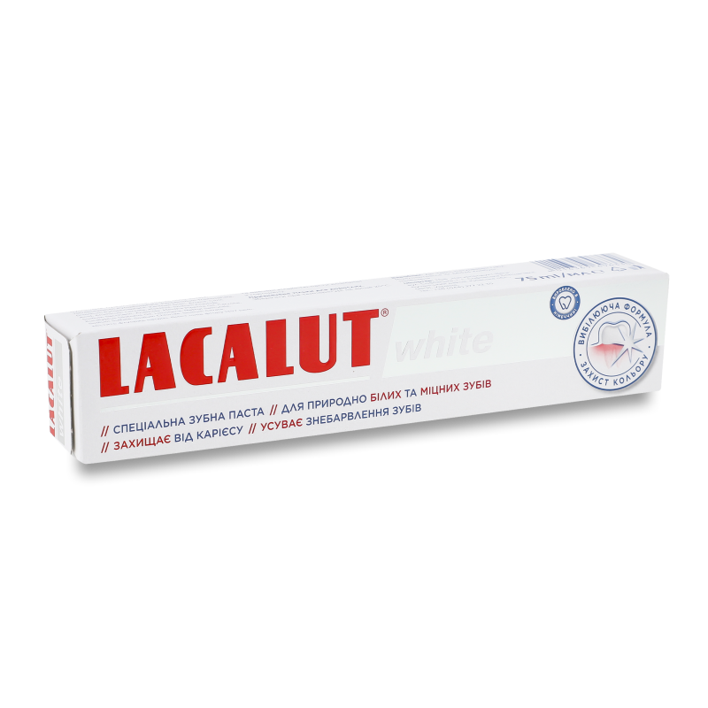 Паста зубна White 75мл Lacalut
