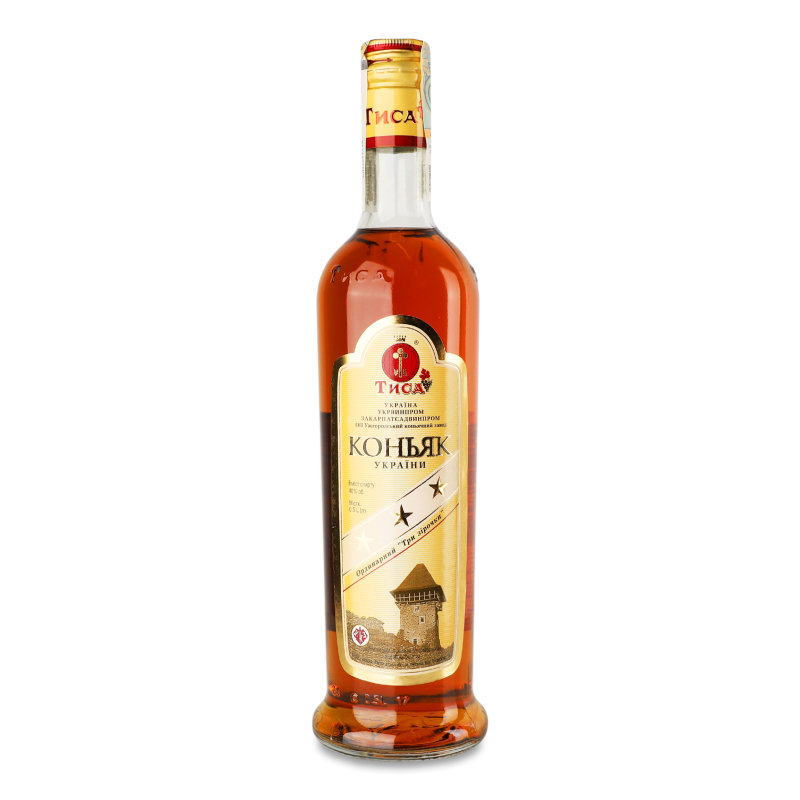 Коньяк Ужгород *** 40% 0,5л Тиса