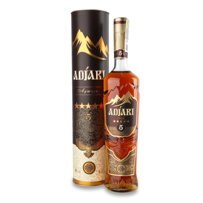 Коньяк ***** 40% 0,5л тубус Аджарі
