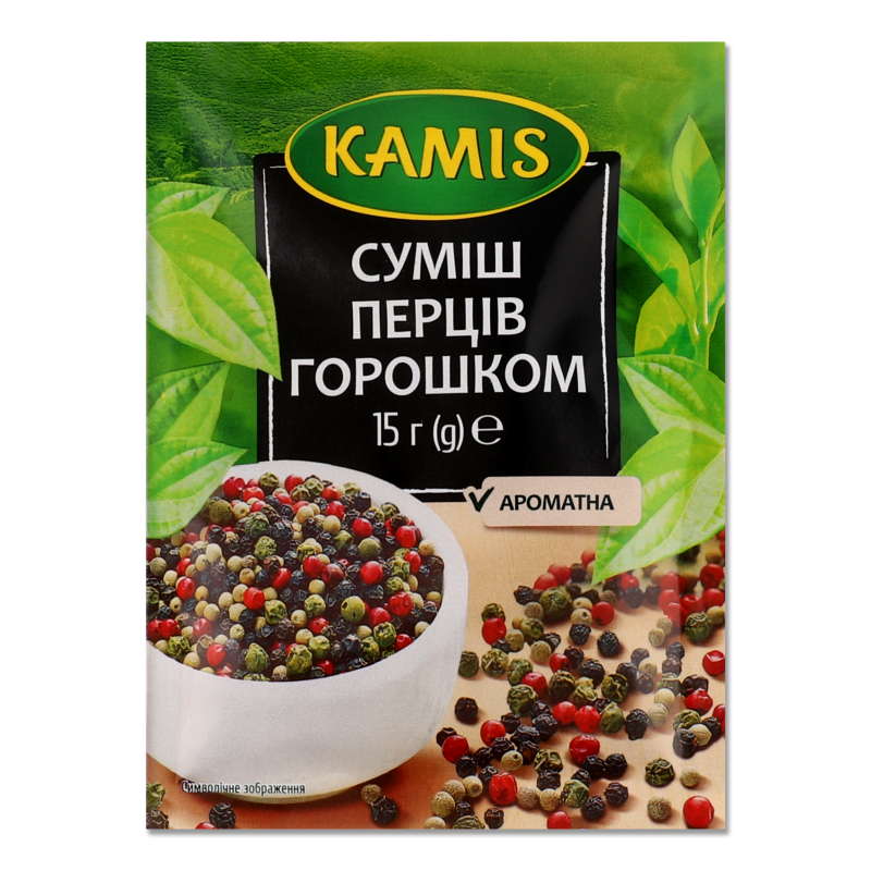 Суміш перців горошок 15г Kamis