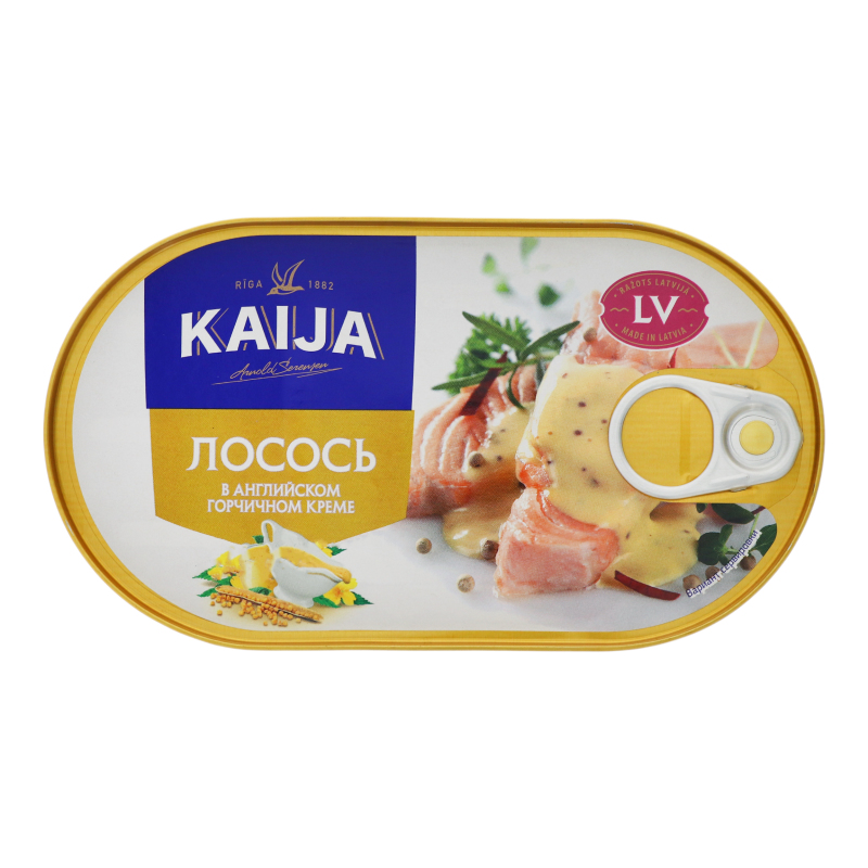 Лосось в английском горчичном креме Kaija ж/б 170г Kaija