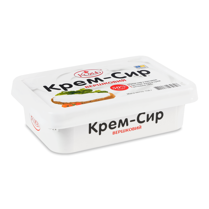 Крем-сир вершковий 50% 150г Kozub
