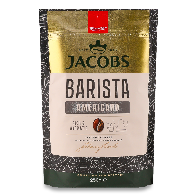 Кава Barista Еditions Americano розчинна з меленою 250г економ пакет Jacobs