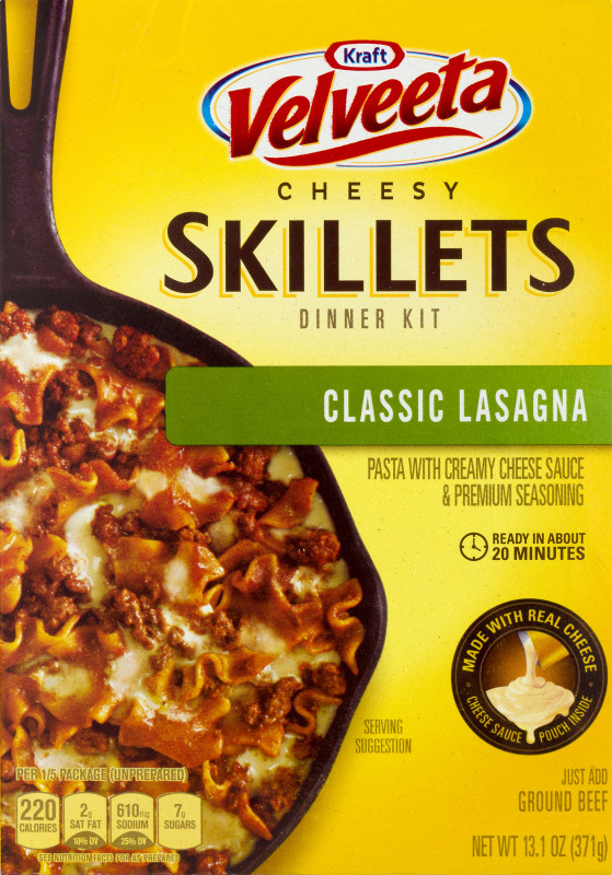 Velveeta Cheesy Skillets Dinner Kit Classic Lasagna Velveeta