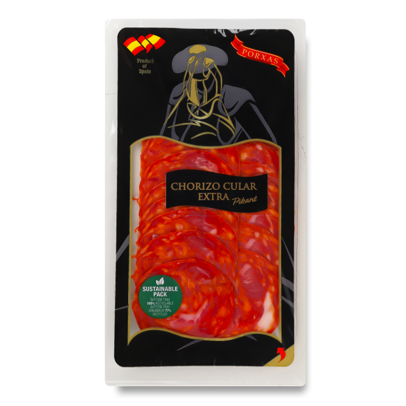 Ковбаса Chorizo Extra с/в нарізка 70г в/у Porxas