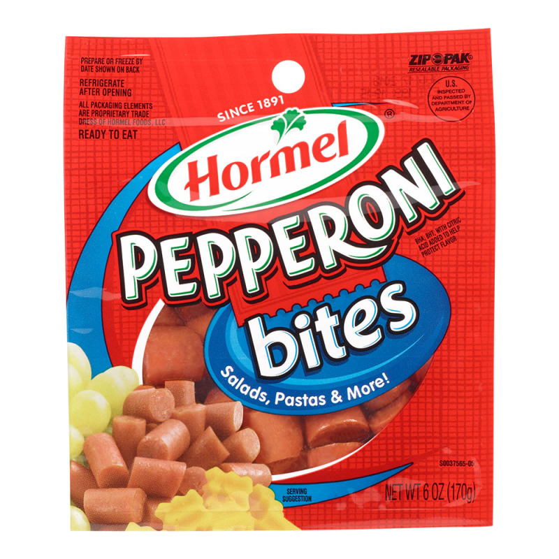 Hormel Pepperoni Bite Sized Pillow Pack 6oz Hormel(37600151405