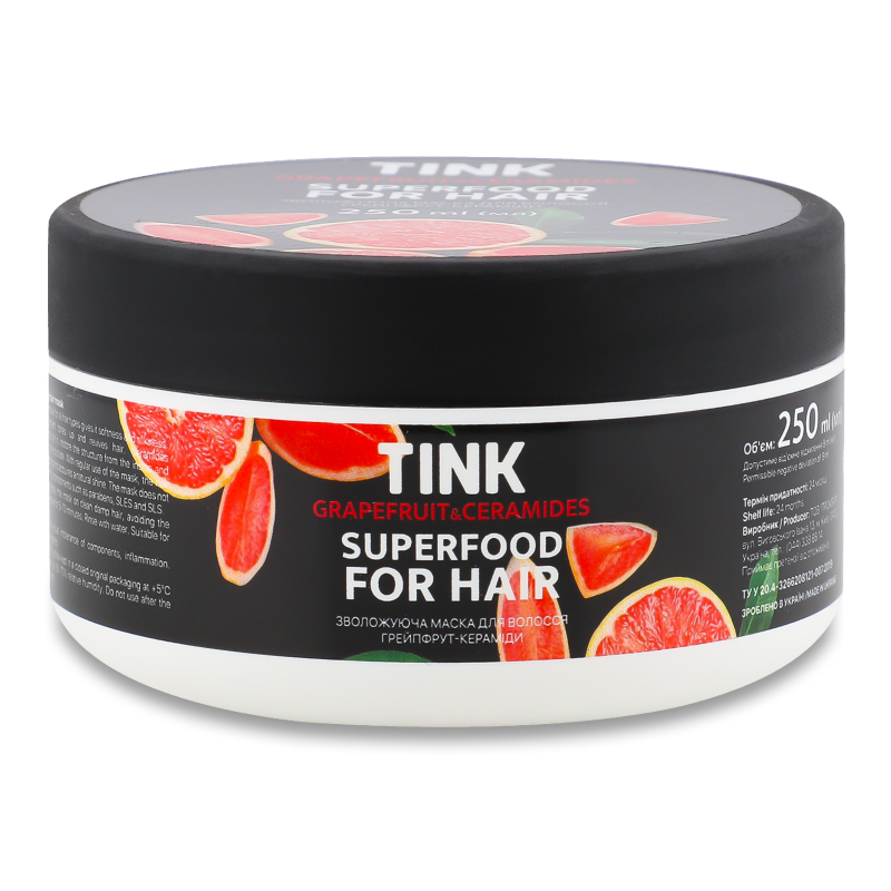 Маска д/волосся Грейпфрут-Кераміди зволожуюча 250мл Тінк