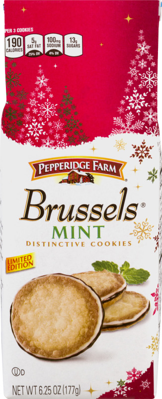 Pepperidge Farm Distinctive Cookies Brussels Mint Pepperidge Farm ...