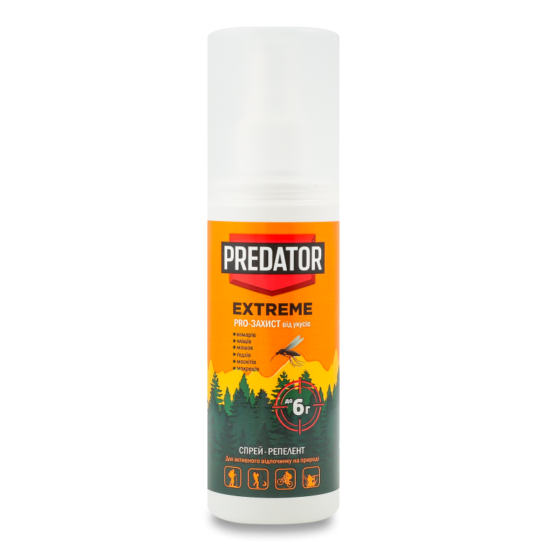 Лосьйон-репелент від комарів Extreme Pro-Захист до 6годин 100мл спрей Predator