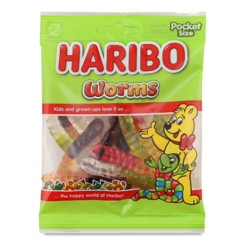 Цукерки жувальні Worms 80г Haribo