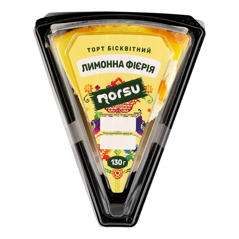 Торт бісквітний Лимонна феєрія Norsu п/у