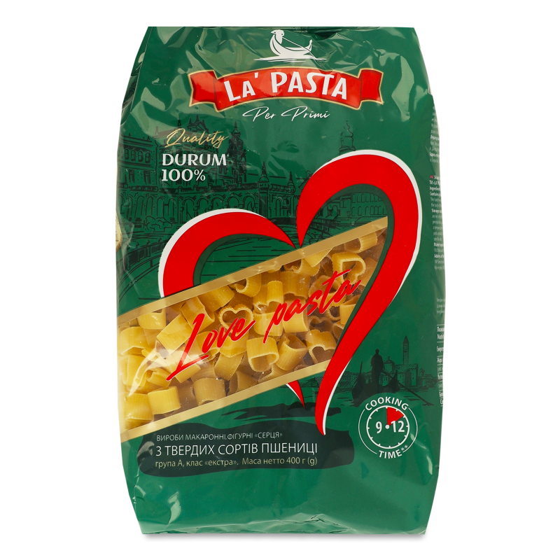 Вироби макаронні Серця 400г La’Pasta Per Primi