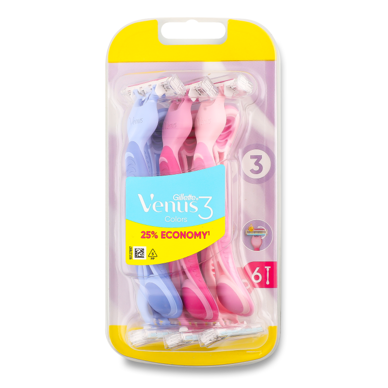 Станок одноразовий Венус 3 6шт Джилет
