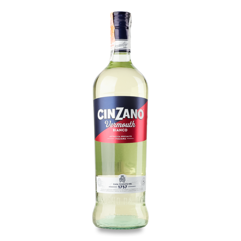 Вермут Bianco 15% 1л Cinzano