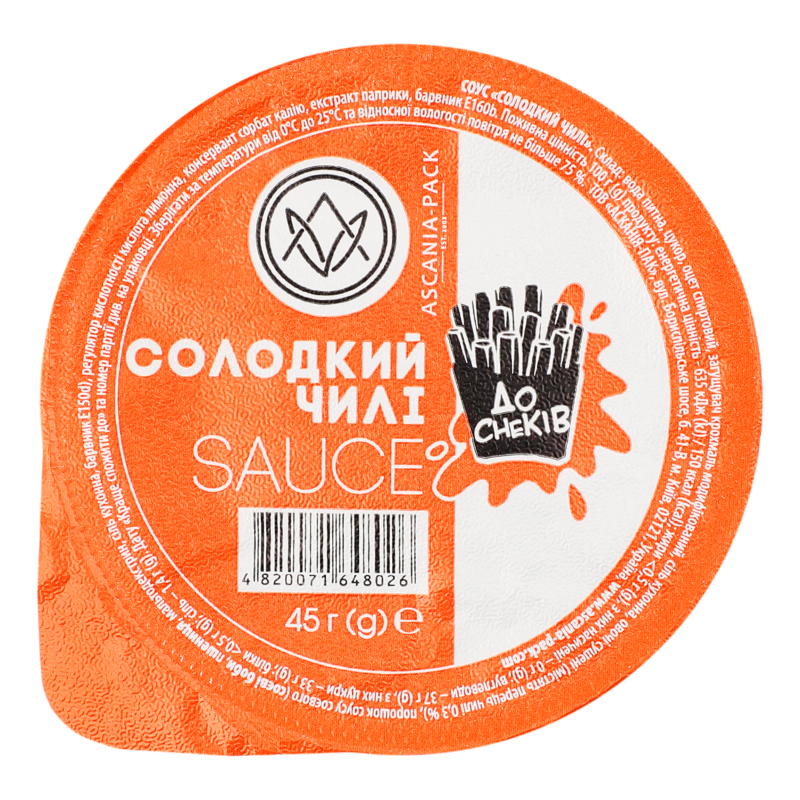 Соус Солодкий чилі Ascania-Pack ст