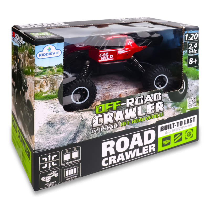 Іграшка Машинка Офф-Роад Граулер Кар вс Вайлд червона на р/к 1:20 Сулонг Тойс