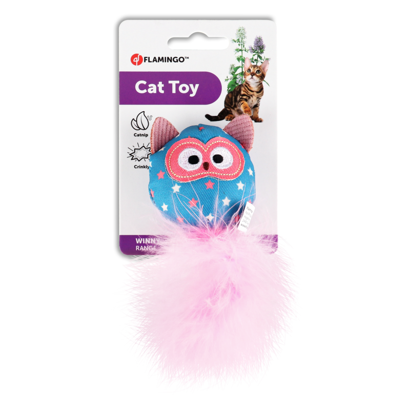Іграшка д/котів Вінні Сова мікс 14см Flamingo