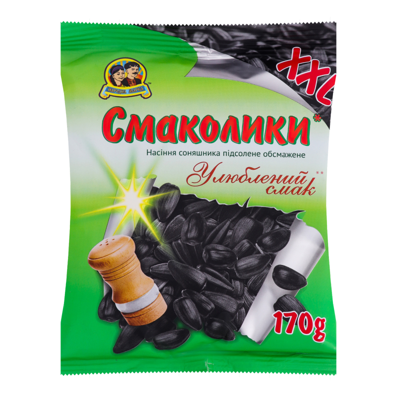 Насіння соняшника обсмажене підсолене Смаколики Народна Марка м/у
