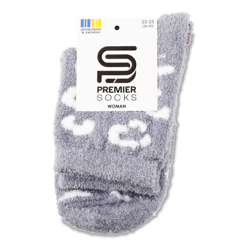 Шкарпетки жіночі з пухнастої пряжі класичні р.23-25 Premier Socks