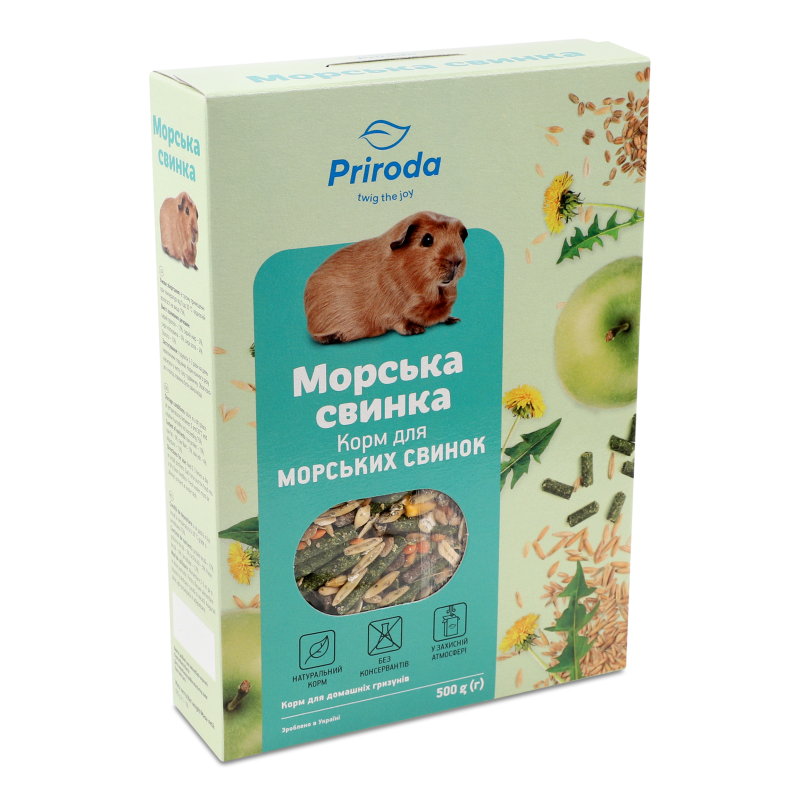 Корм д/морських свинок 500г Природа