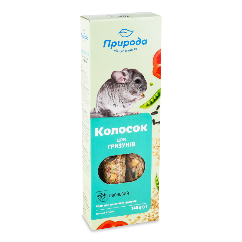 Корм д/гризунiв Колосок овочевий 140г Природа