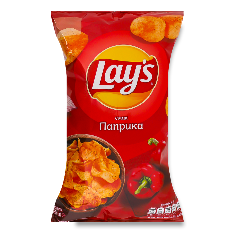 Чипси з смаком паприки 120г Lay’s