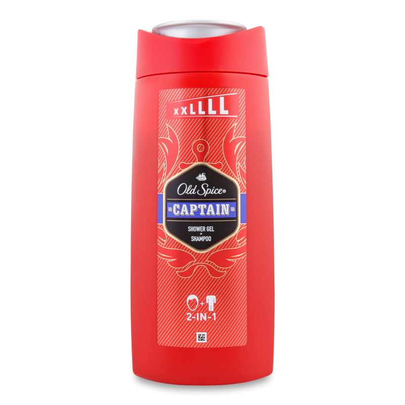 Гель д/душу та шампунь 3в1 Captain 675мл Old Spice