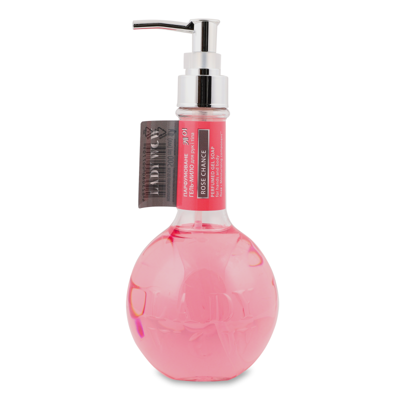 Гель-мило рідке Rose Chance парфумоване 500мл з дозатором Lady Wow