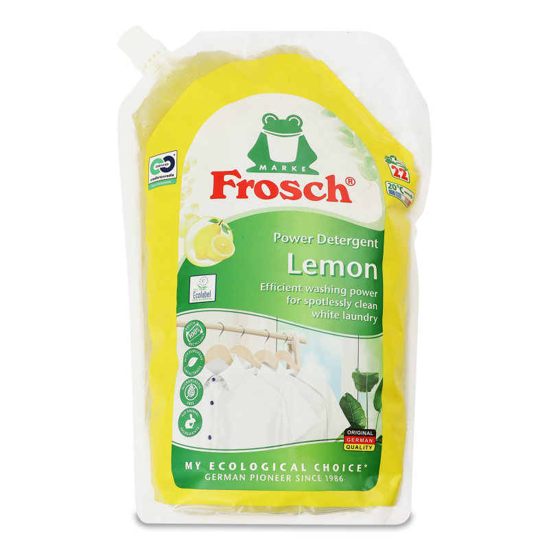 Засіб д/прання Power Lemon рідкий 1,5л д/п Frosch