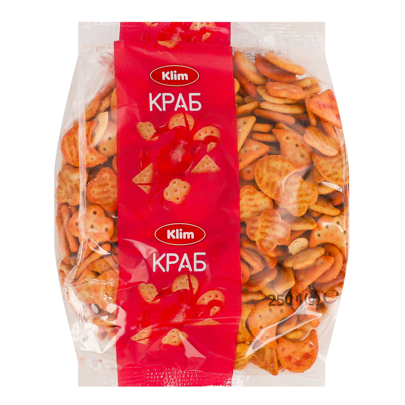 Крекер солоний Краб Klim м/у