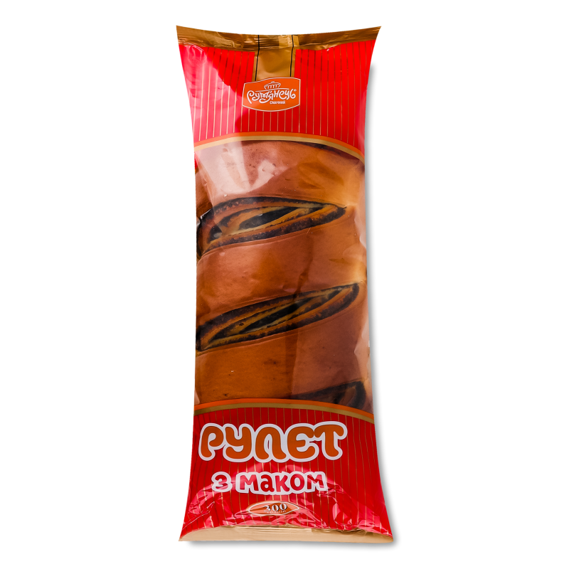 Рулет з маком 300г плівка Рум’янець