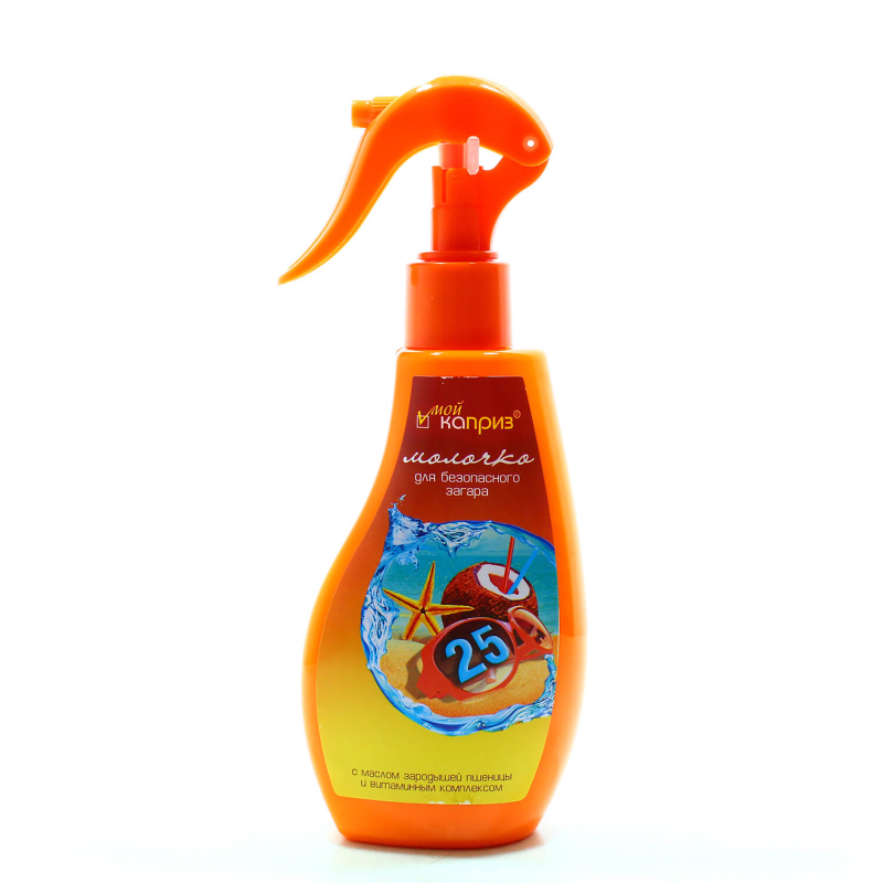 Молочко д/безпечної засмаги SPF50 д/всієї родини 200мл з дозатором Мій каприз