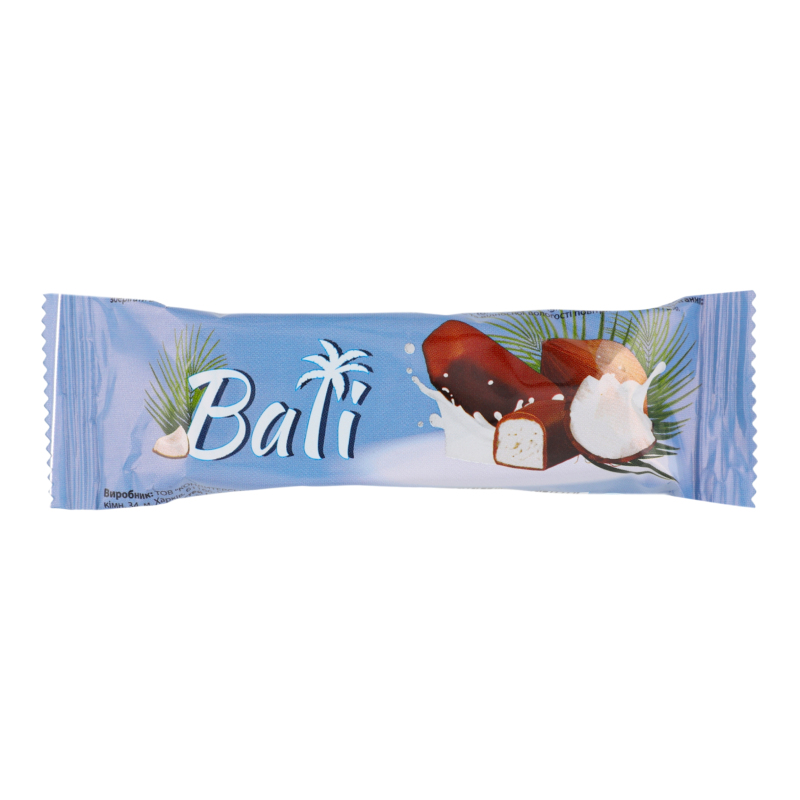 Батончик з кокосовою стружкою вкритий молочною глазур'ю Bali АСК м/у