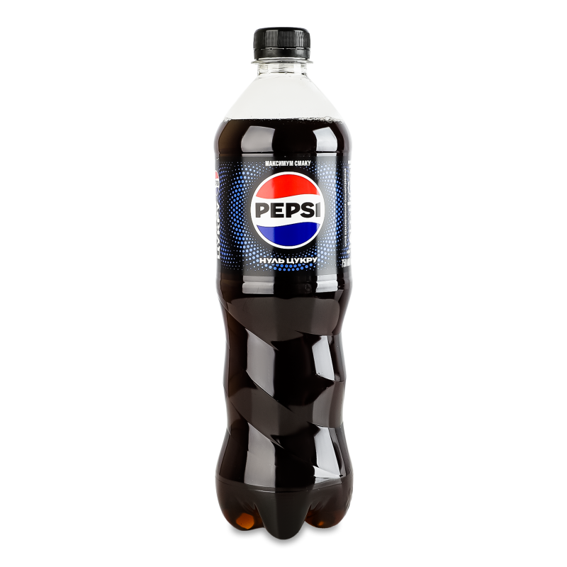 Напій безалкогольний Нуль цукру сильногазований 0,75л пет Pepsi