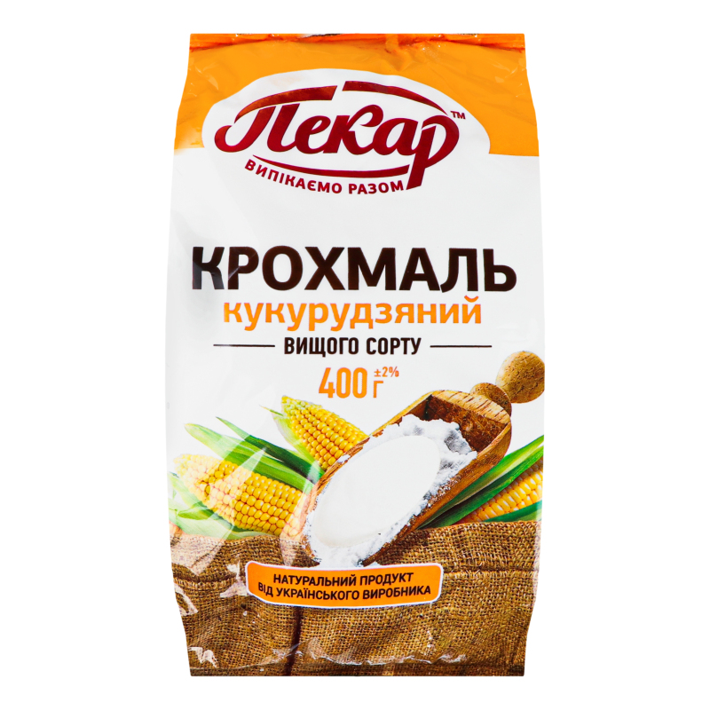 Крахмал кукурузный Пекар м/у 400г Пекар(14820153610092): купить в ...