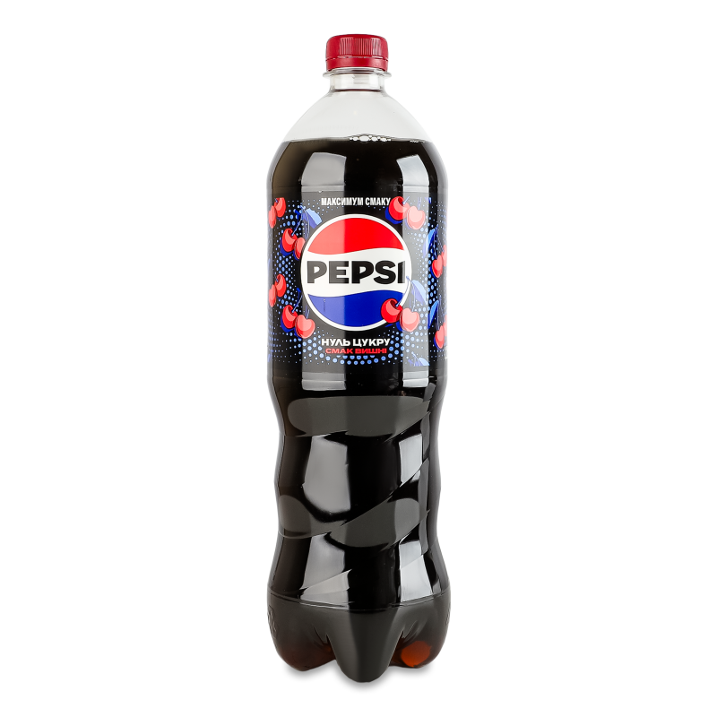 Напій безалкогольний Смак вишні без цукру сильногазований 1,25л пет Pepsi