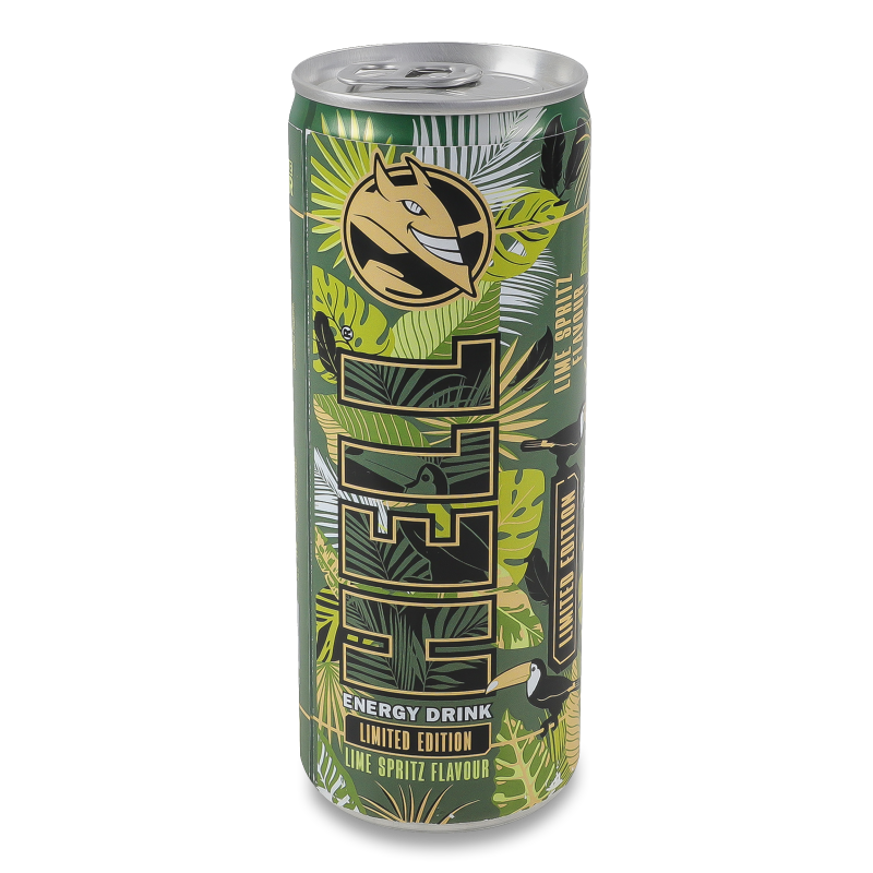 Напій енергетичний безалкогольний Lime Spritz з смаком лайма та м’яти газований 250мл ж/б Hell