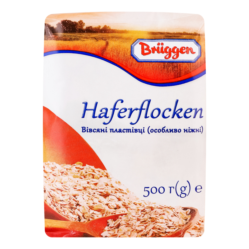 Хлопья овсяные нежные Haferflocken Bruggen м/у 500г Bruggen ...