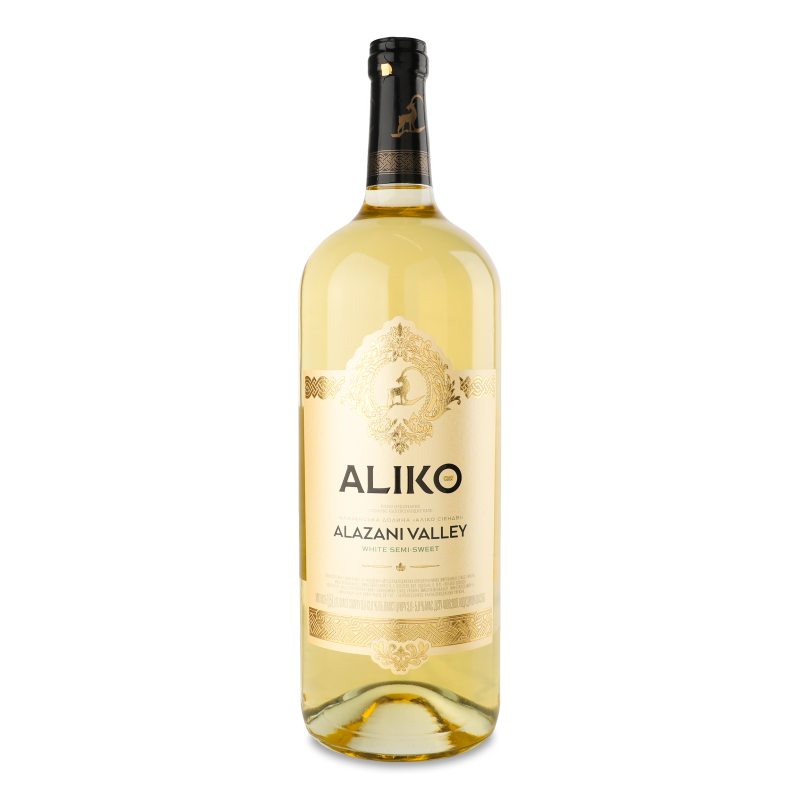 Вино Alazani Valley біле н/солодке 9-13% 1,5л Aliko C&W