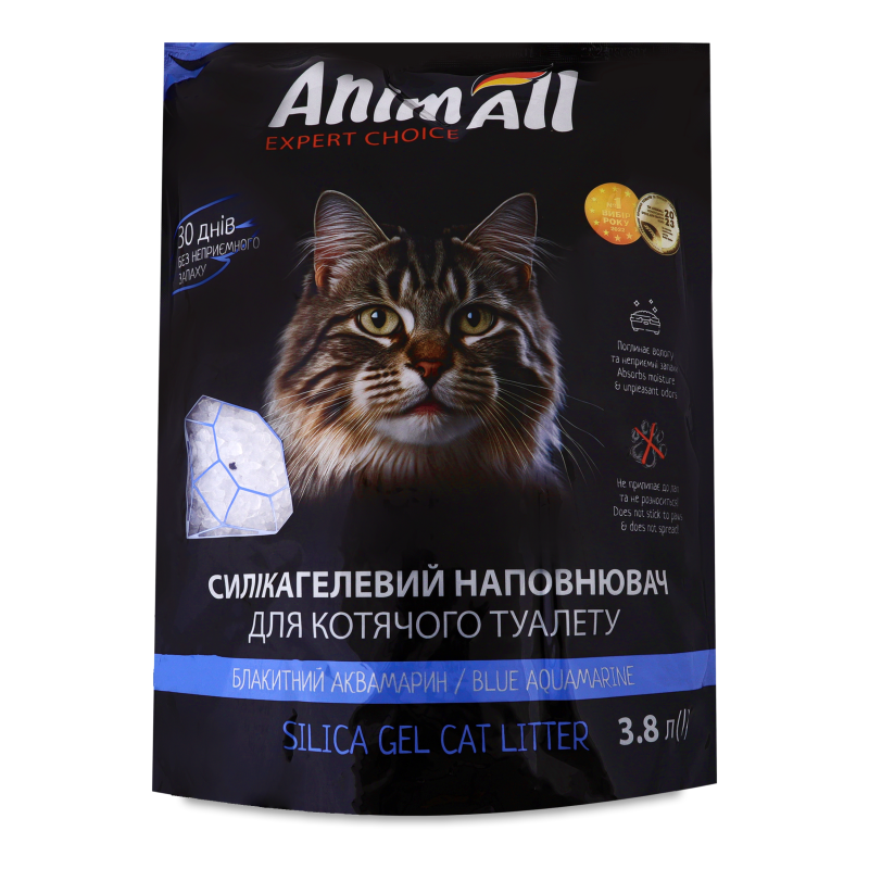 Наповнювач д/котячих туалетів Блакитна долина силікагелевий 3,8л ЕнімАлл