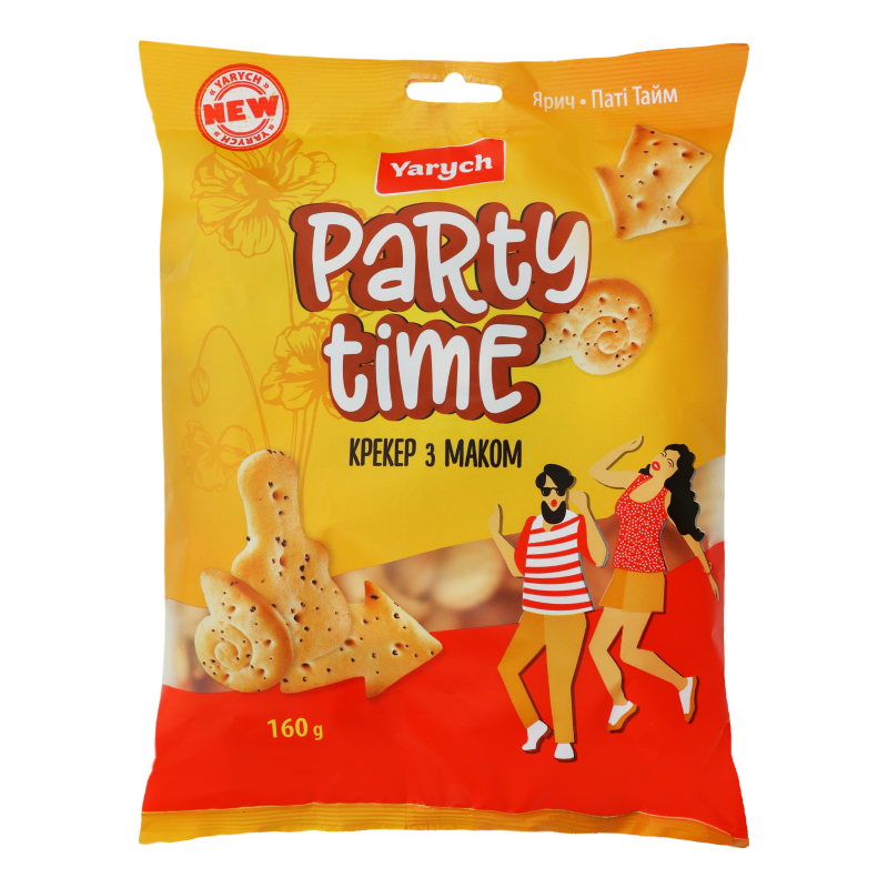Крекер з маком Party Time Yarych м/у