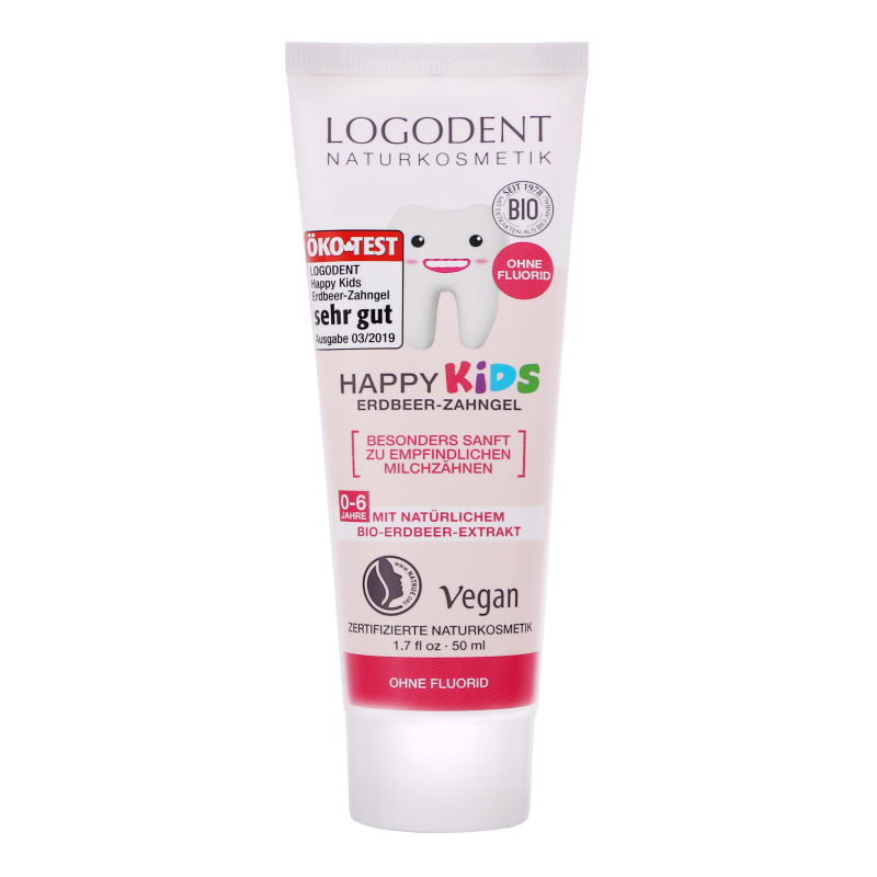 Био-гель зубной для детей 0-6лет Клубника Logodent Naturkosmetik 50мл ...