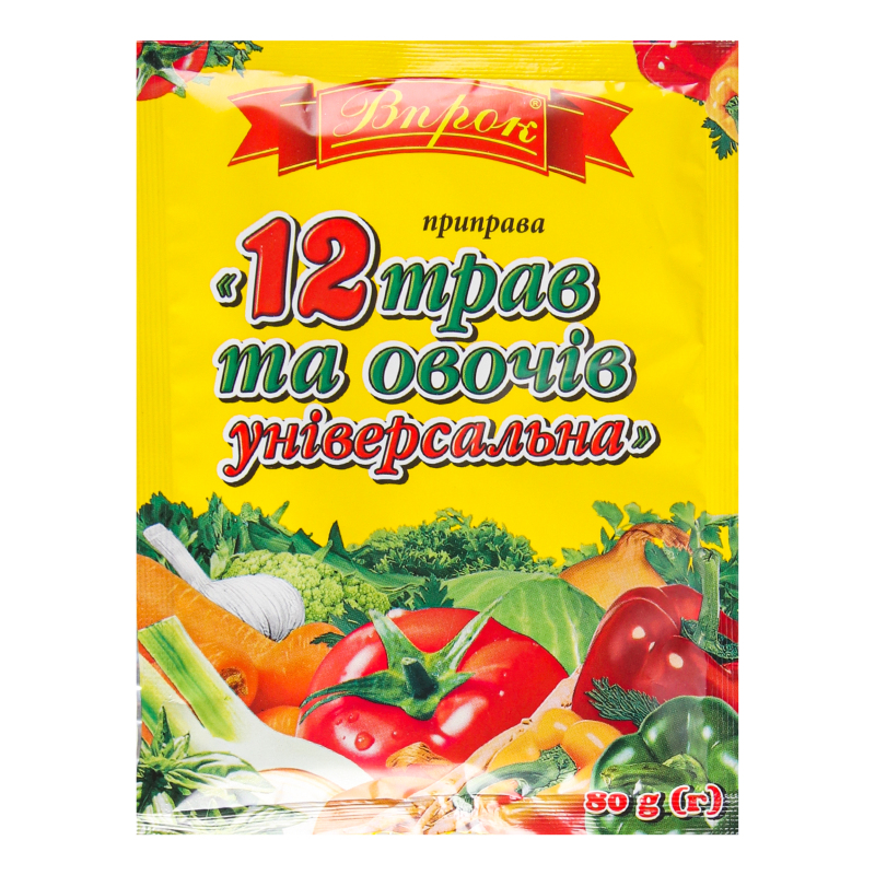 Приправа 12 трав и овощей универсальная Впрок м/у 80г Впрок ...