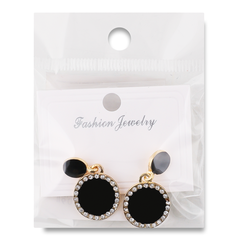 Сережки-гвіздки жовтий метал з камінцями в асортименті ZBYK250513236