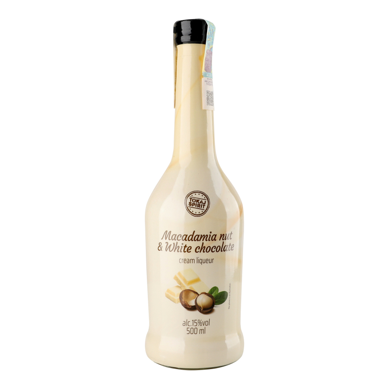 Лікер 0.5л 15% вершковий Macadamia nut&White chocolate Tokaj