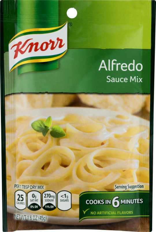Knorr Pasta Sauce Mix Pasta Sauce Mix Alfredo 1.6 oz Knorr(48001703209