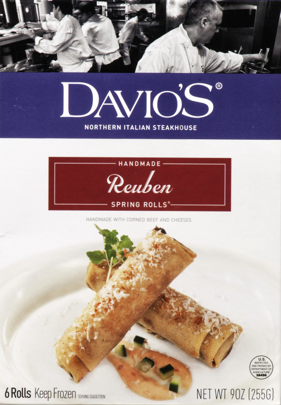 Davio's Handmade Reuben Spring Rolls - 6 CT Davio's(893782007820 ...