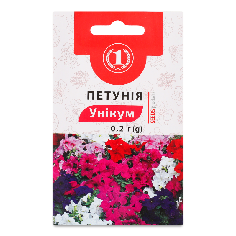 Насіння Петунія Унікум суміш 0,2г ТМ “1”