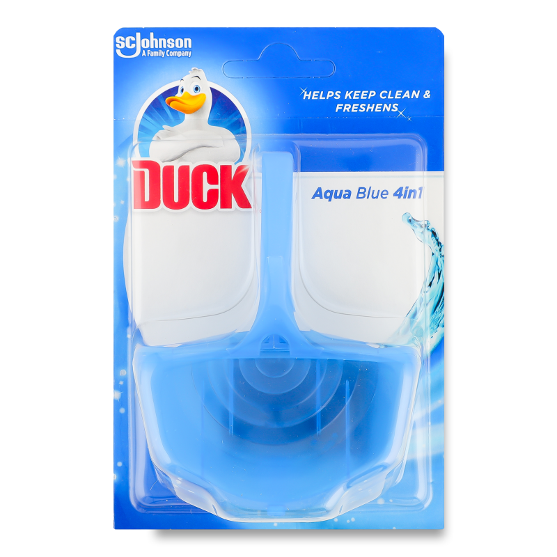 Очищувач унітазу Аква синій 4в1 36г підвісний Duck